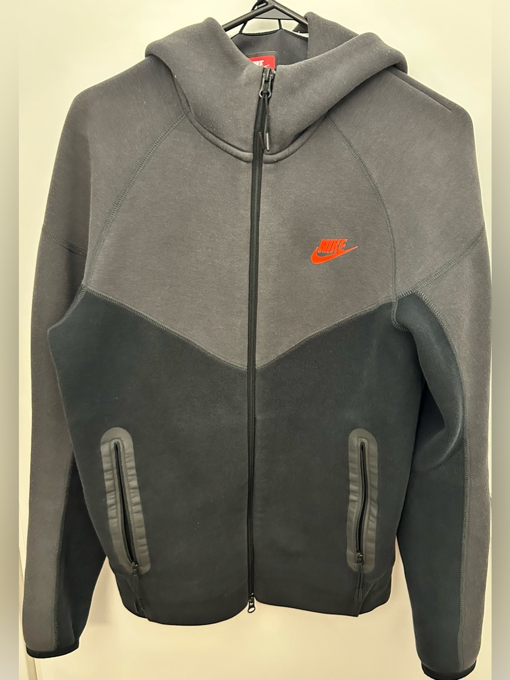 Nike Black Hoodie with Red Nike Label